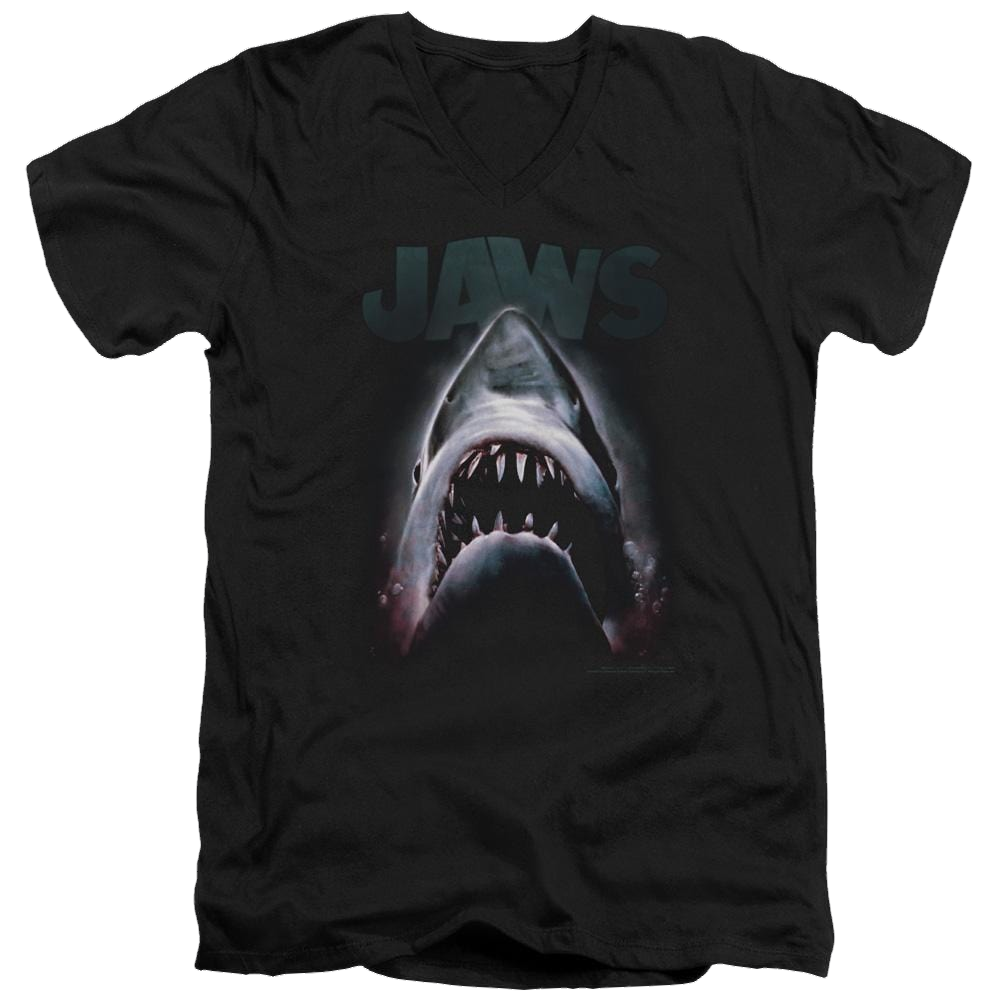 Jaws Terror In The Deep Men's V-Neck T-Shirt Men's V-Neck T-Shirt Jaws   