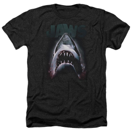 Jaws Terror In The Deep Men's Heather T-Shirt Men's Heather T-Shirt Jaws   