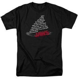 Jaws Dorsal Text Men's Regular Fit T-Shirt Men's Regular Fit T-Shirt Jaws   