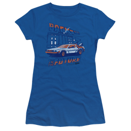Back To The Future Lightning Strikes - Juniors T-Shirt Juniors T-Shirt Back to the Future   