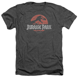 Jurassic Park Faded Logo Men's Heather T-Shirt Men's Heather T-Shirt Jurassic Park   