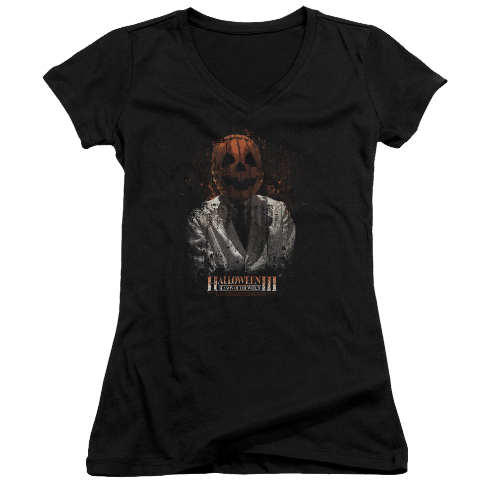 Halloween 3 H3 Scientist - Juniors V-Neck T-Shirt Juniors V-Neck T-Shirt Halloween   