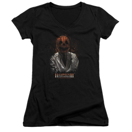 Halloween 3 H3 Scientist - Juniors V-Neck T-Shirt Juniors V-Neck T-Shirt Halloween   