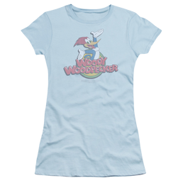 Woody Woodpecker Retro Fade - Juniors T-Shirt Juniors T-Shirt Woody Woodpecker   