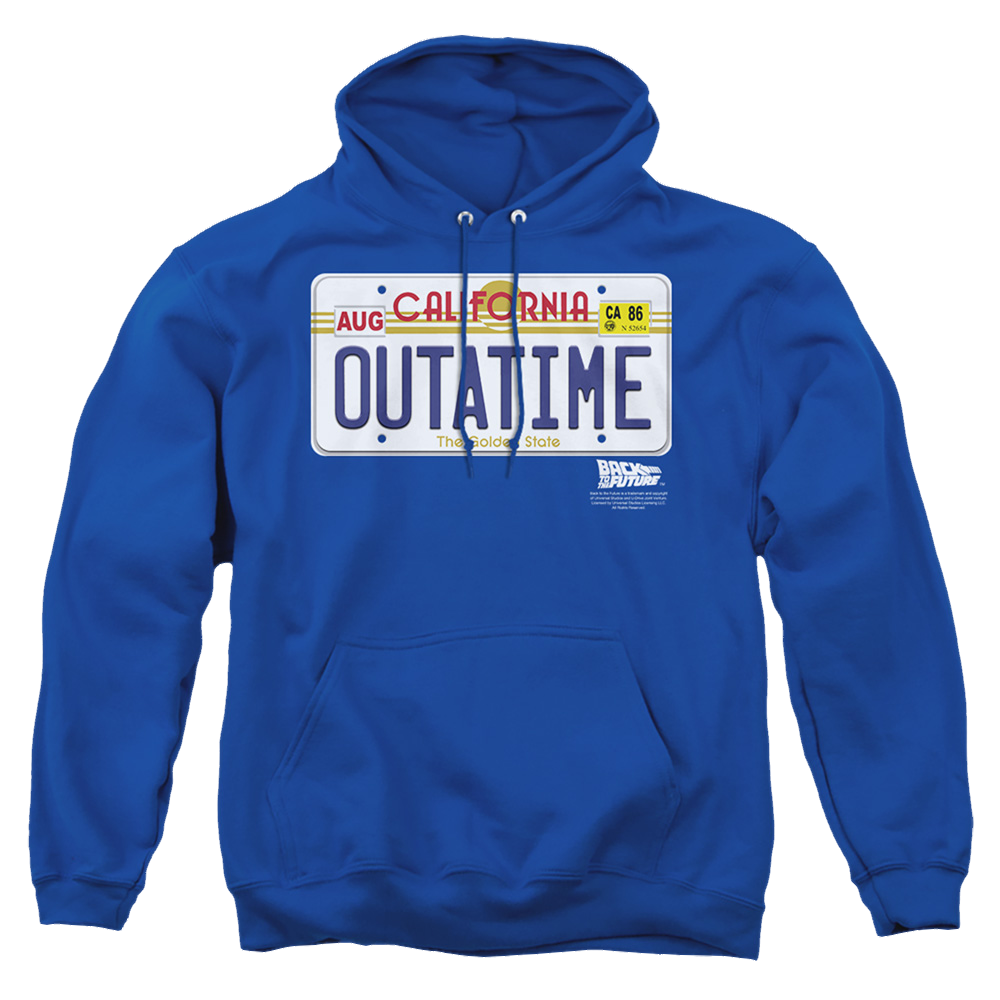 Back To The Future Outatime Plate - Pullover Hoodie Pullover Hoodie Back to the Future   