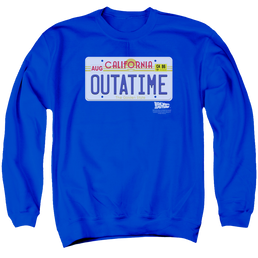 Back To The Future Outatime Plate - Men's Crewneck Sweatshirt Men's Crewneck Sweatshirt Back to the Future   