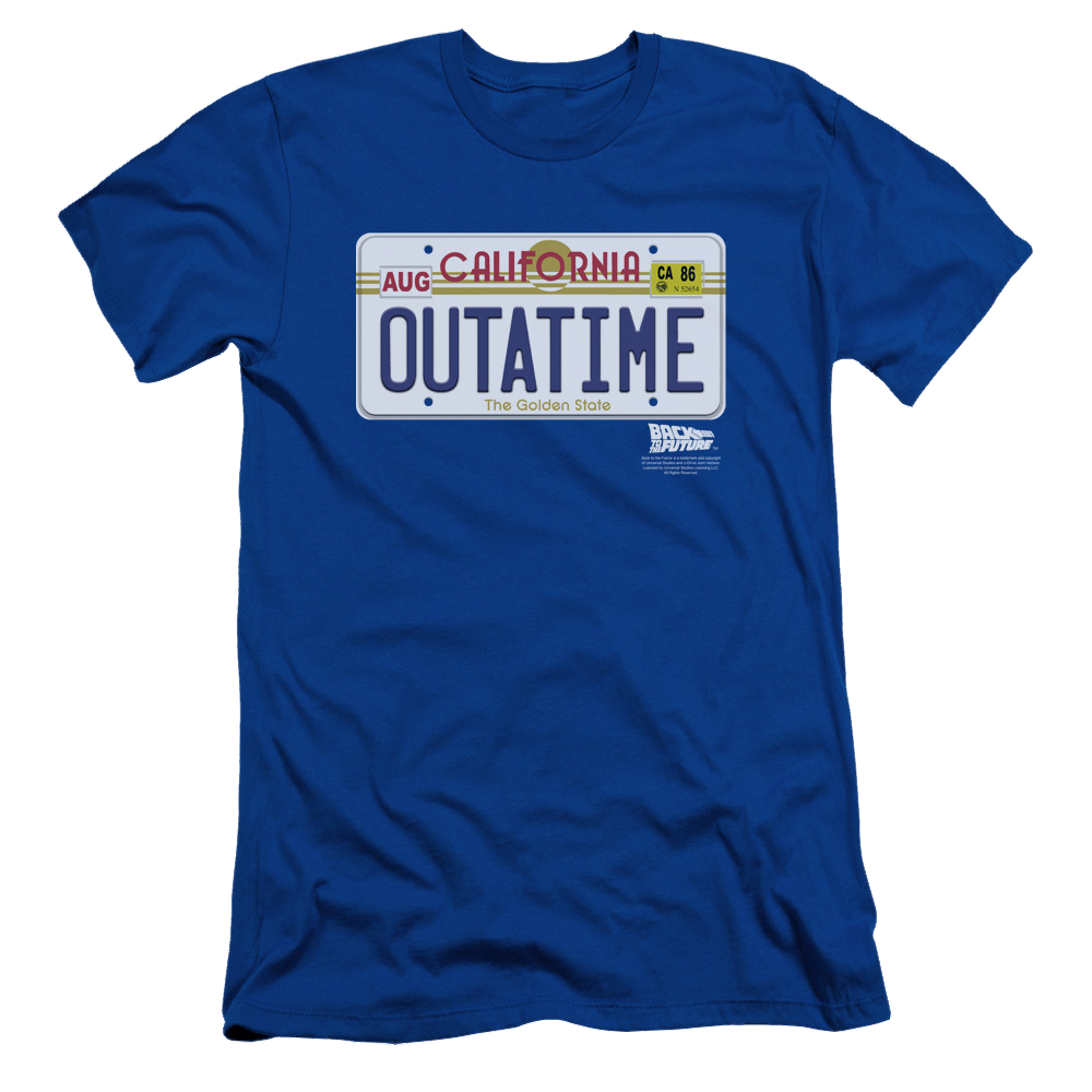 Back To The Future Outatime Plate - Men's Slim Fit T-Shirt Men's Slim Fit T-Shirt Back to the Future   