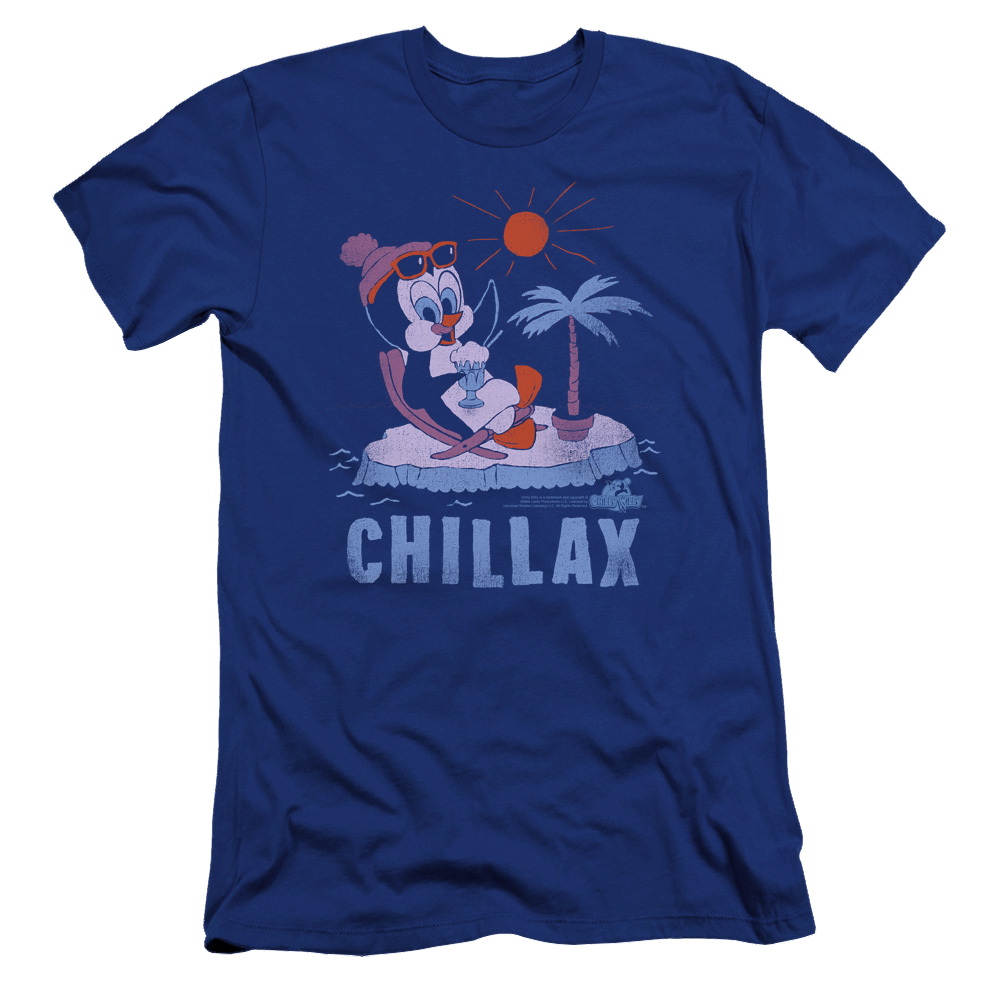 Chilly Willy Chillax - Men's Premium Slim Fit T-Shirt Men's Premium Slim Fit T-Shirt Chilly Willy   