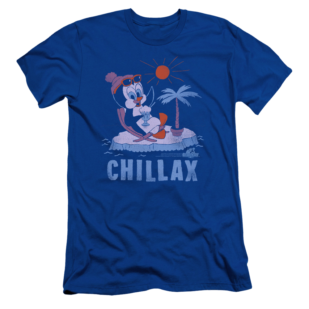 Chilly Willy Chillax - Men's Slim Fit T-Shirt Men's Slim Fit T-Shirt Chilly Willy   