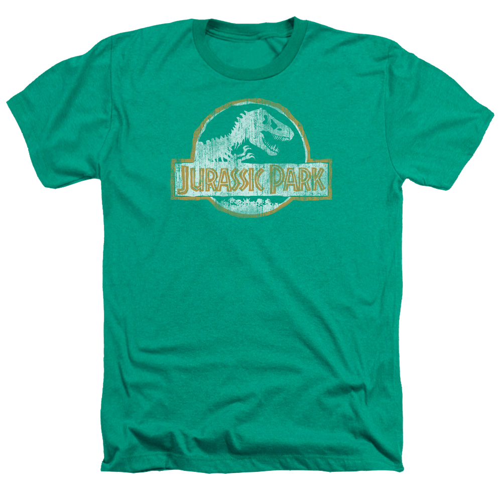Jurassic Park Jp Orange Men's Heather T-Shirt Men's Heather T-Shirt Jurassic Park   