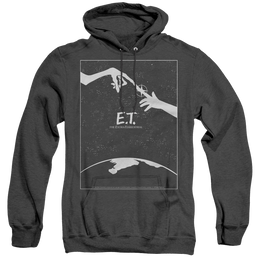 E.T. The Extra-Terrestrial Simple Poster - Heather Pullover Hoodie Heather Pullover Hoodie E.T.   