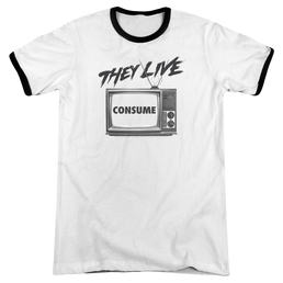 They Live Consume - Men's Ringer T-Shirt Men's Ringer T-Shirt They Live   