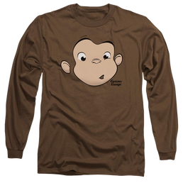 Curious George George Face - Men's Long Sleeve T-Shirt Men's Long Sleeve T-Shirt Curious George   