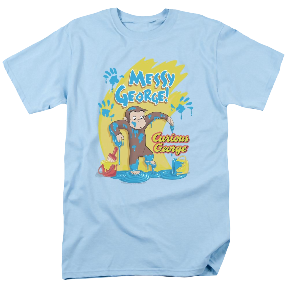 Curious George Messy George - Men's Regular Fit T-Shirt Men's Regular Fit T-Shirt Curious George   