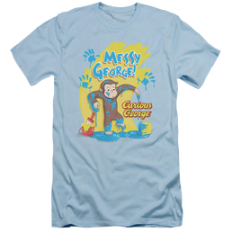 Curious George Messy George - Men's Slim Fit T-Shirt Men's Slim Fit T-Shirt Curious George   