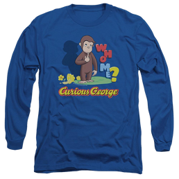 Curious George Who Me - Men's Long Sleeve T-Shirt Men's Long Sleeve T-Shirt Curious George   