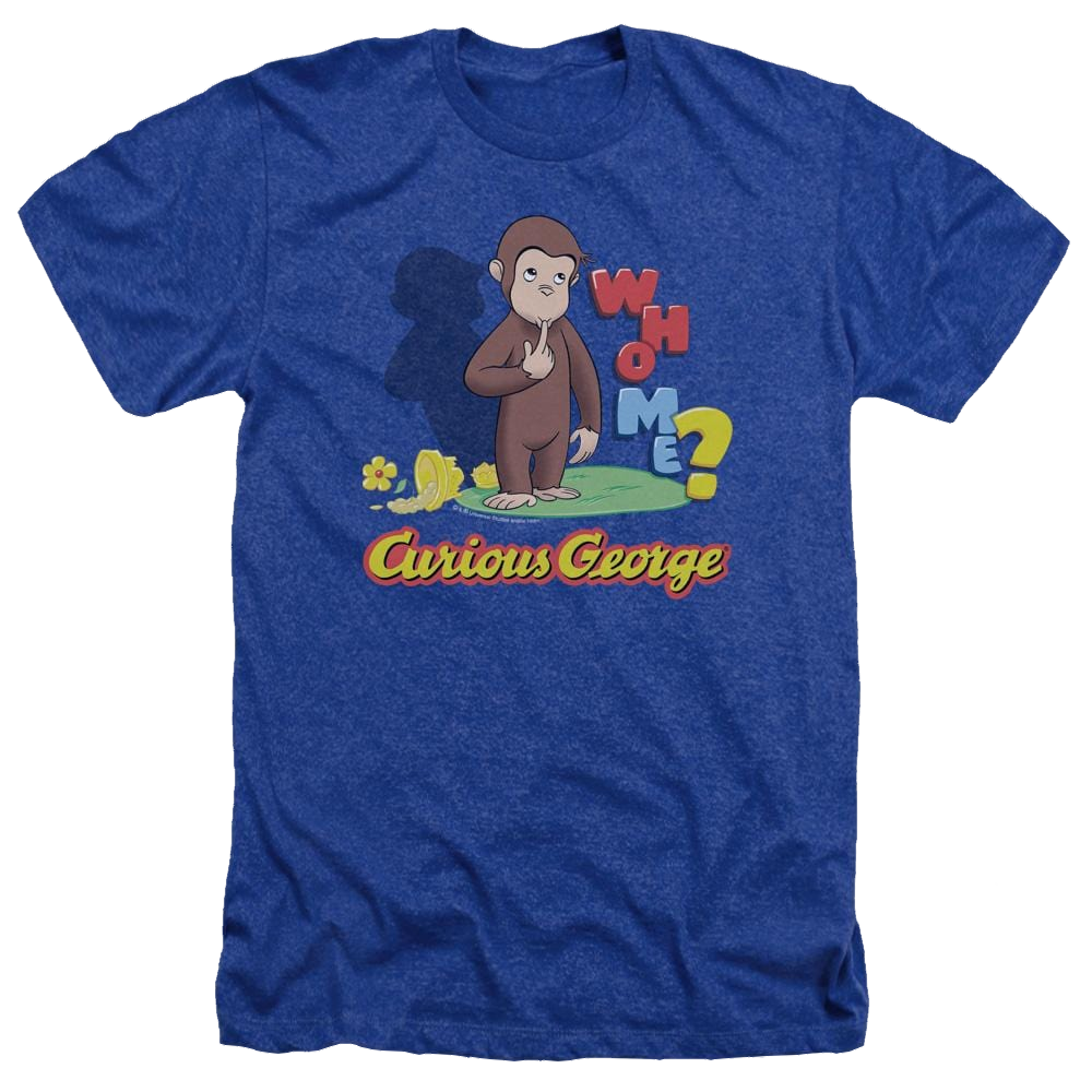 Curious George Who Me - Men's Heather T-Shirt Men's Heather T-Shirt Curious George   