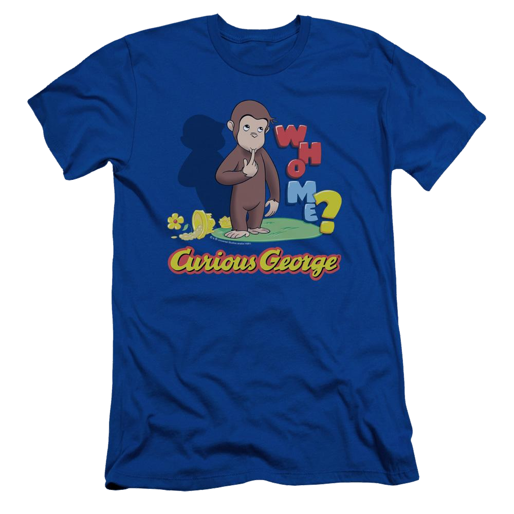 Curious George Who Me - Men's Slim Fit T-Shirt Men's Slim Fit T-Shirt Curious George   