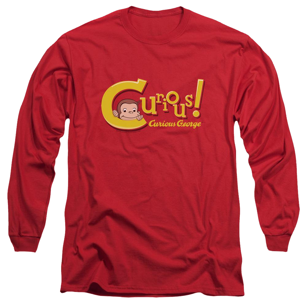 Curious George Curious - Men's Long Sleeve T-Shirt Men's Long Sleeve T-Shirt Curious George   