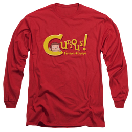 Curious George Curious - Men's Long Sleeve T-Shirt Men's Long Sleeve T-Shirt Curious George   