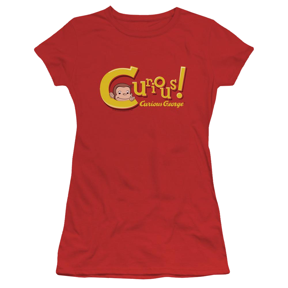 Curious George Curious - Juniors T-Shirt Juniors T-Shirt Curious George   
