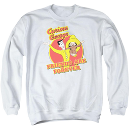 Curious George Friends - Men's Crewneck Sweatshirt Men's Crewneck Sweatshirt Curious George   