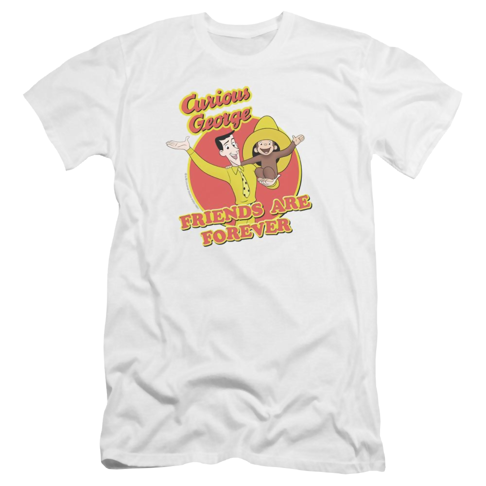 Curious George Friends - Men's Premium Slim Fit T-Shirt Men's Premium Slim Fit T-Shirt Curious George   