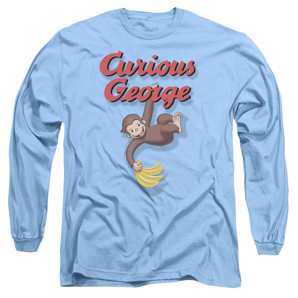 Curious George Hangin Out - Men's Long Sleeve T-Shirt Men's Long Sleeve T-Shirt Curious George   