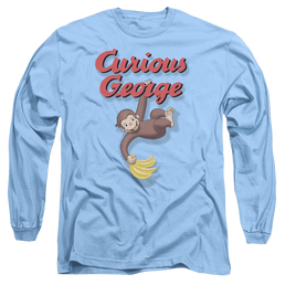 Curious George Hangin Out - Men's Long Sleeve T-Shirt Men's Long Sleeve T-Shirt Curious George   