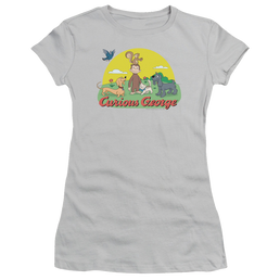 Curious George Sunny Friends - Juniors T-Shirt Juniors T-Shirt Curious George   