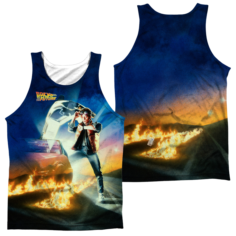 Back To The Future Movie Poster Men's All Over Print Tank Men's All Over Print Tank Back to the Future   