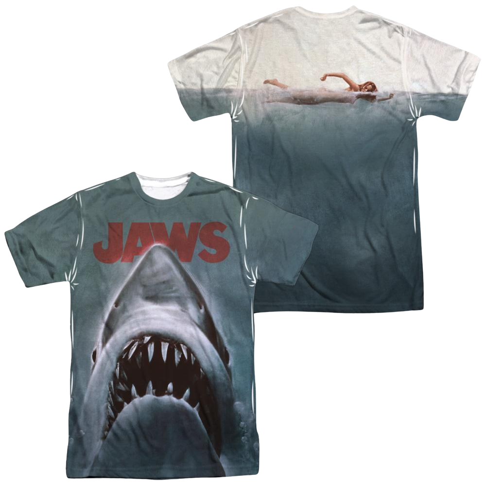 Jaws Poster Men's All Over Print T-Shirt Men's All-Over Print T-Shirt Jaws   