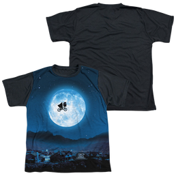 E.T. the Extra-Terrestrial Moon - Youth Black Back T-Shirt Youth Black Back T-Shirt (Ages 8-12) E.T.   