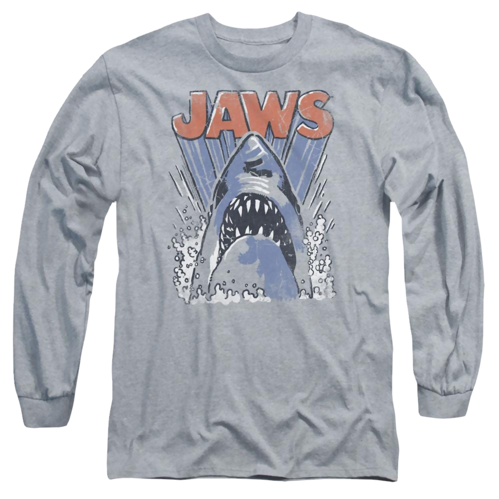 Jaws Comic Splash Men's Long Sleeve T-Shirt Men's Long Sleeve T-Shirt Jaws   