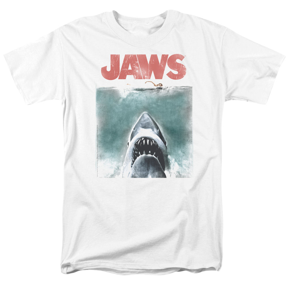 Jaws Vintage Poster Men's Regular Fit T-Shirt Men's Regular Fit T-Shirt Jaws   