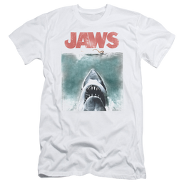 Jaws Vintage Poster Men's Slim Fit T-Shirt Men's Slim Fit T-Shirt Jaws   
