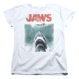 Jaws Vintage Poster Women's T-Shirt Women's T-Shirt Jaws   