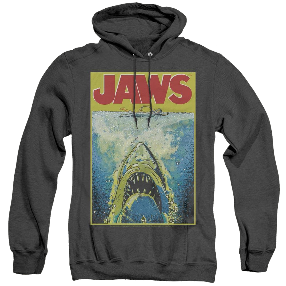 Jaws Bright Jaws - Heather Pullover Hoodie Heather Pullover Hoodie Jaws   