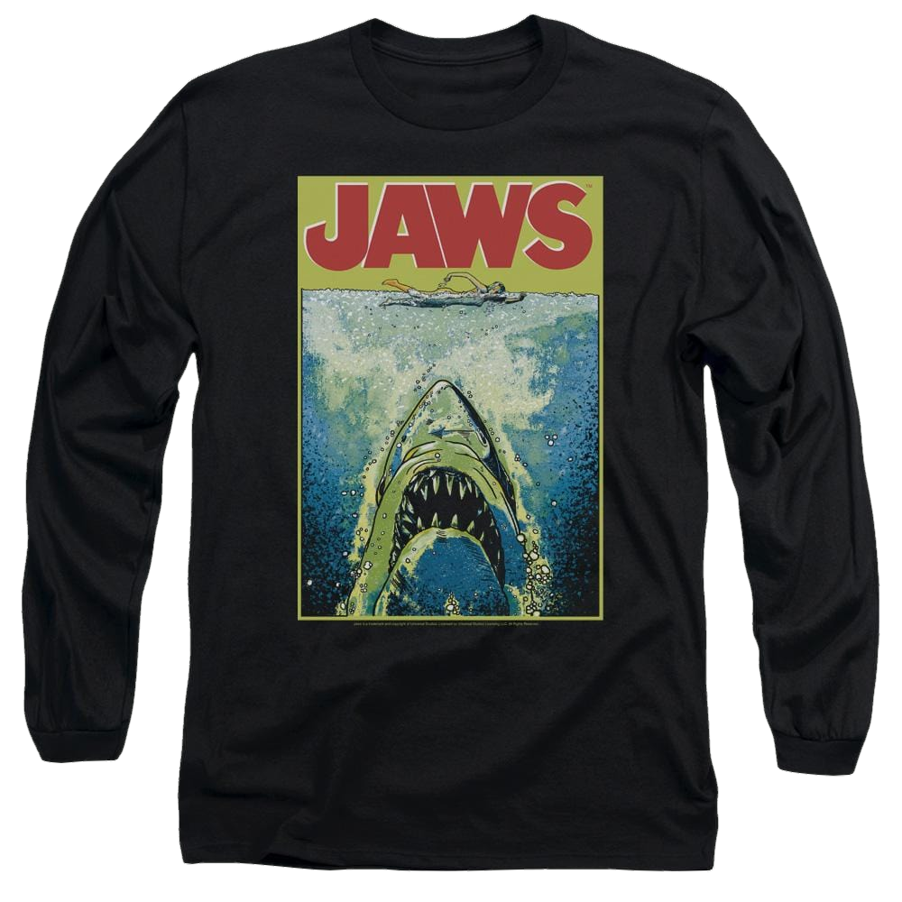 Jaws Bright Jaws Men's Long Sleeve T-Shirt Men's Long Sleeve T-Shirt Jaws   