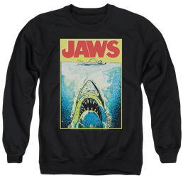 Jaws Bright Jaws Men's Crewneck Sweatshirt Men's Crewneck Sweatshirt Jaws   