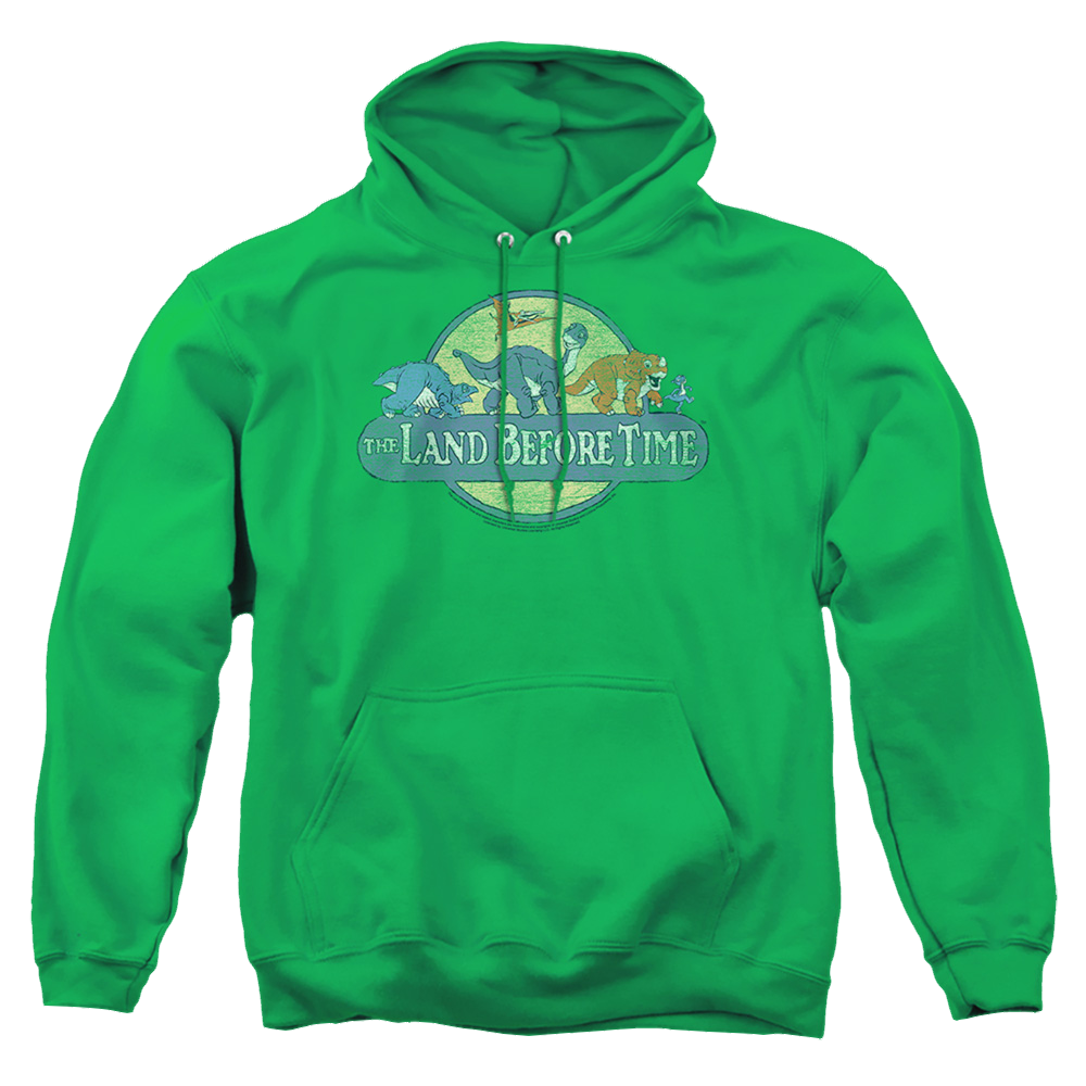 Land Before Time Retro Logo - Pullover Hoodie Pullover Hoodie Land Before Time   