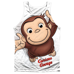 Curious George Hands In The Air - Men's All Over Print Tank Top Men's All Over Print Tank Curious George   