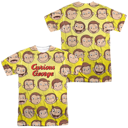 Curious George Curious Faces Men's All Over Print T-Shirt Men's All-Over Print T-Shirt Curious George   