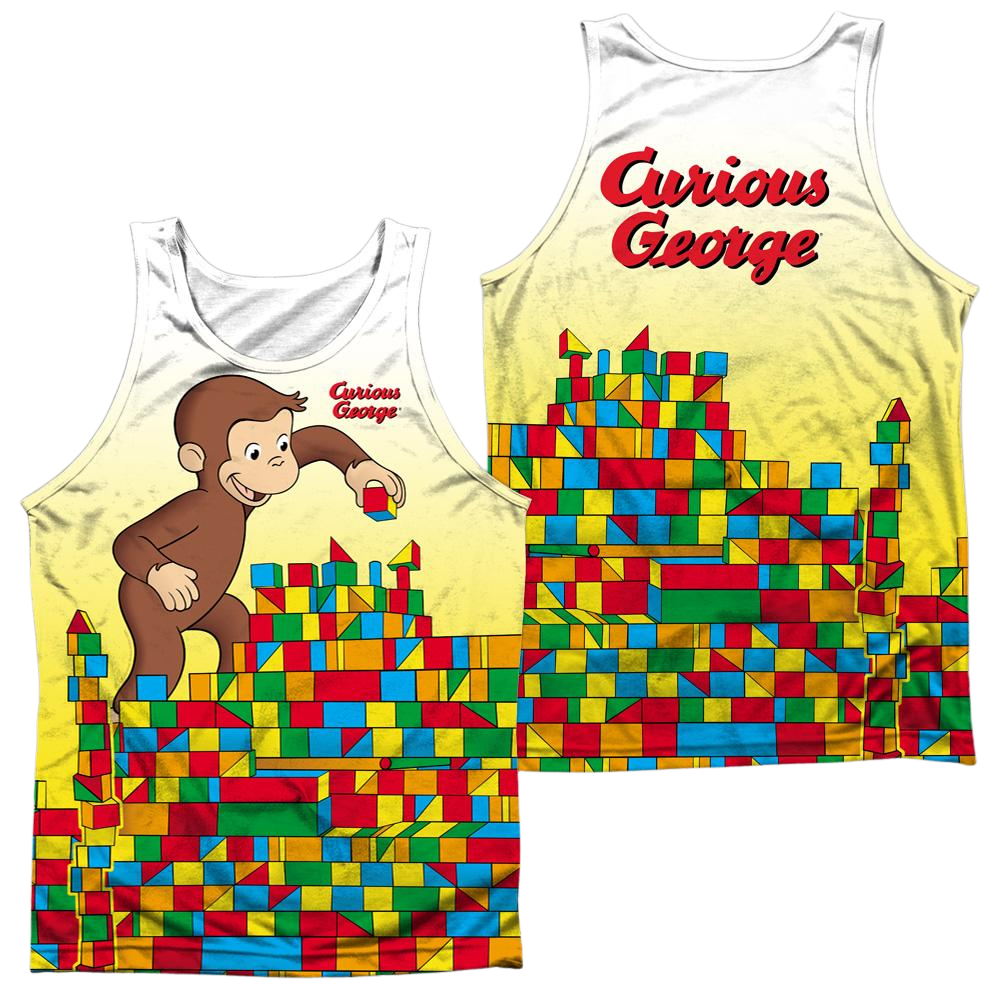 Curious George Building Blocks Men's All Over Print Tank Men's All Over Print Tank Curious George   