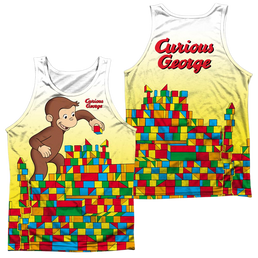 Curious George Building Blocks Men's All Over Print Tank Men's All Over Print Tank Curious George   