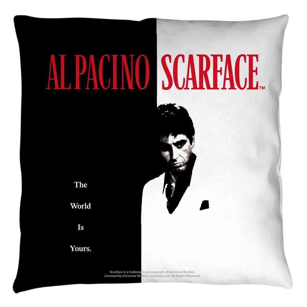 Scarface - Poster Throw Pillow Throw Pillows Scarface   