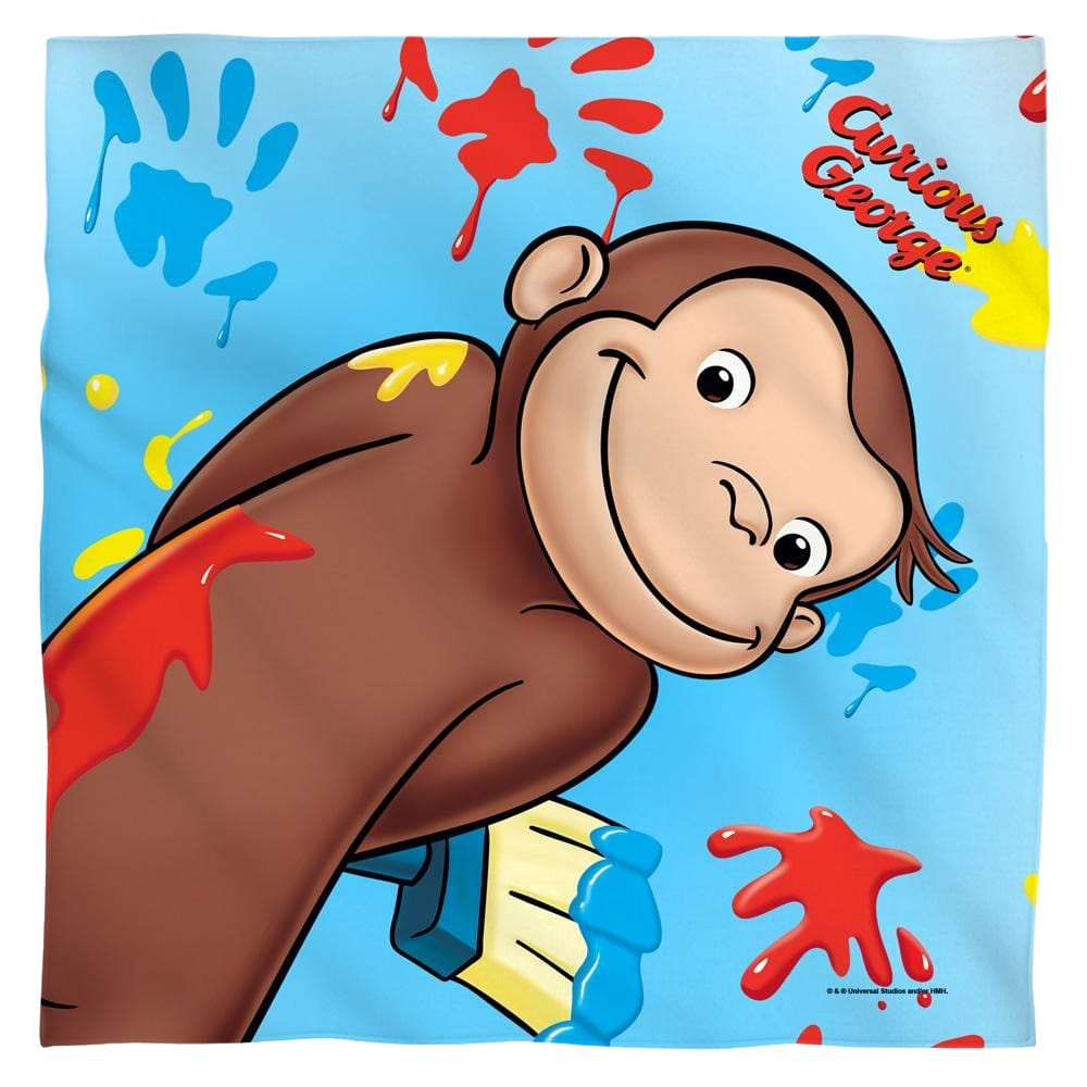 Curious George - Paint - Bandana Bandanas Curious George   
