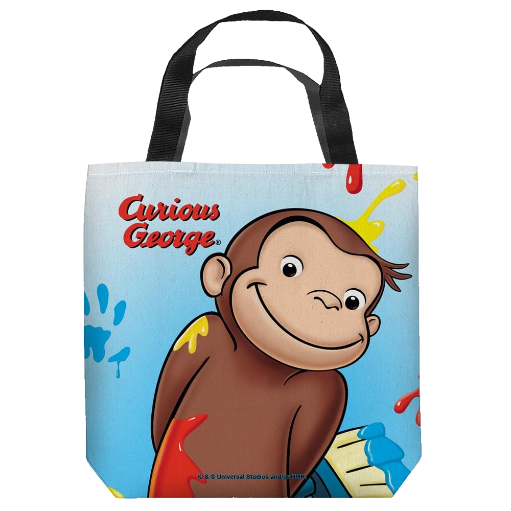 Curious George - Paint - Tote Bag Tote Bags Curious George   