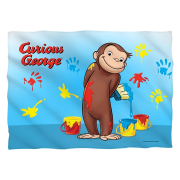 Curious George Paint pillow case