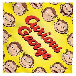 Curious George - Heads - Bandana Bandanas Curious George   